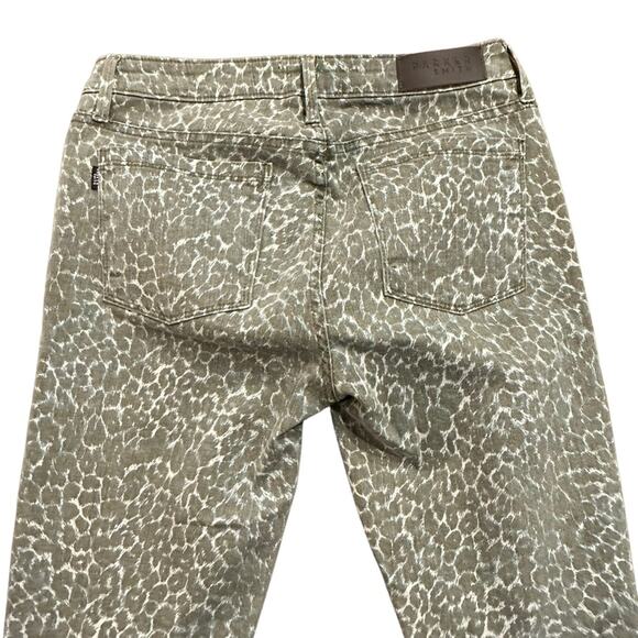 Parker Smith Womens Ava skinny jeans in green leopard size 28 - Picture 4 of 7